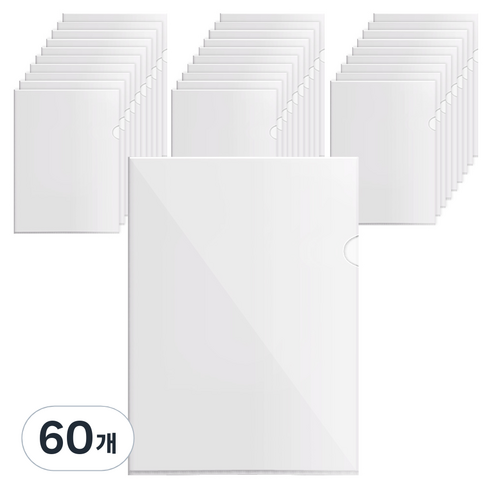 코멧 A4 L홀더, 투명, 60개