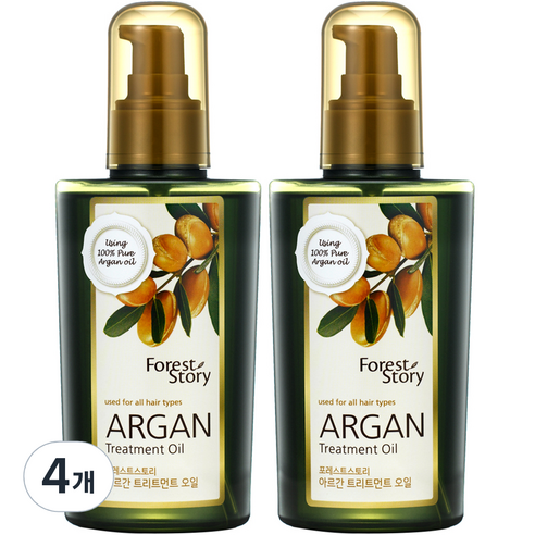 포레스트스토리 아르간 오일 헤어에센스, 120ml, 4개
