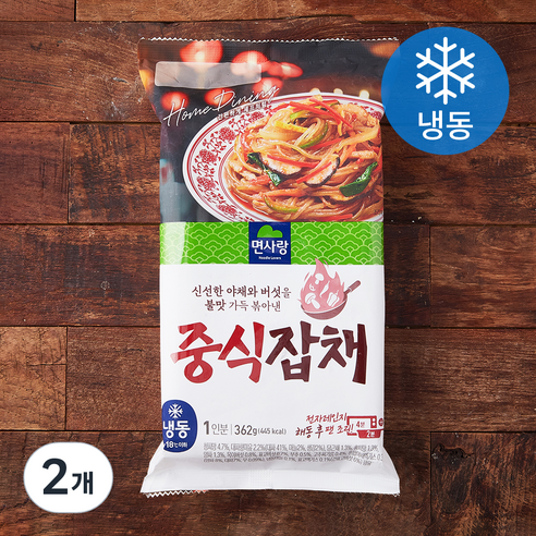 면사랑 중식잡채 (냉동), 362g, 2개