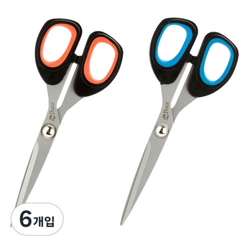 피스코리아 티타늄 가위 T-101, 랜덤 발송, 6개입
