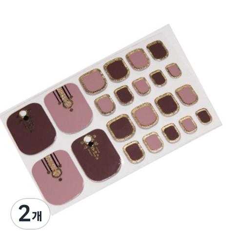 블루코지 페디팁 셀프 스티커 발 꾸미기, 2개, Type 23