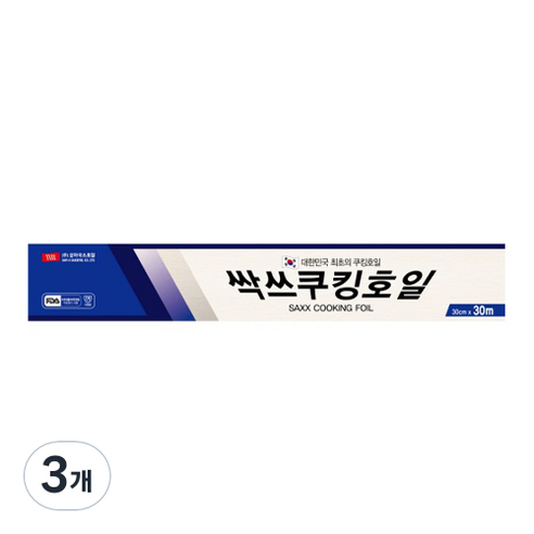 삼아삭스호일 싹쓰쿠킹호일 30cm x 30m, 3개