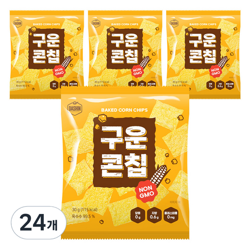 다신 구운콘칩, 24개, 30g