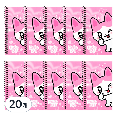 카카오프렌즈 골골즈 미니 수첩 40매, 콩이핑크, 20개