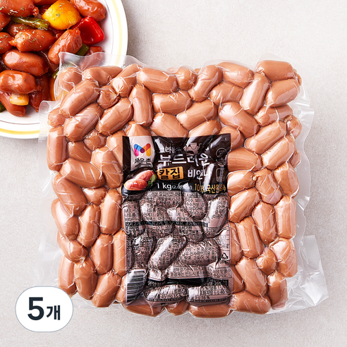 목우촌 그라운드 부드러운 칼집 비엔나, 1kg, 5개