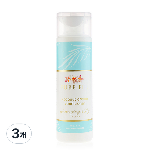 퓨어피지 코코넛 밀크 컨디셔너 화이트진저릴리 꽃향, 265ml, 3개