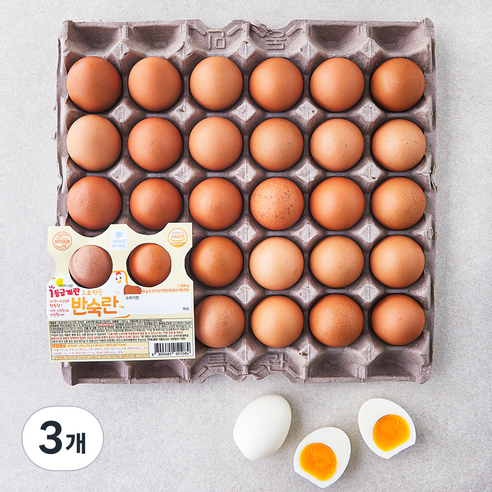 양지뜨레 1등급 반숙란 1500g, 30구, 3개
