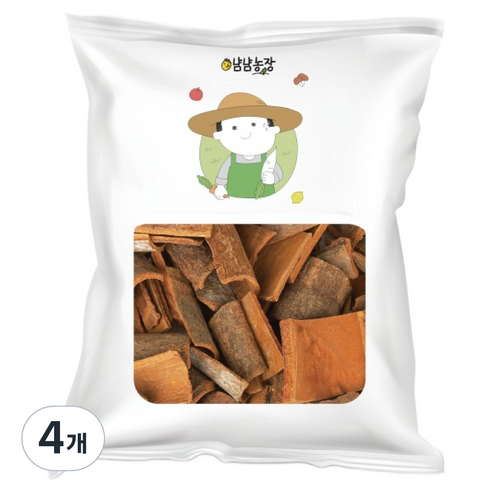 냠냠바다 냠냠농장 깊은향기 사각 계피, 400g, 4개