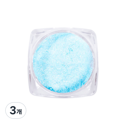 메이브라운 얼음네일 머메이드 네일파우더, 블루(MS0072), 3개