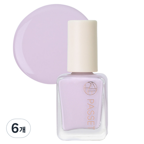 파셋 셀럽 네일컬러 폴리쉬 매니큐어, 73 라벤더퍼플, 7ml, 6개