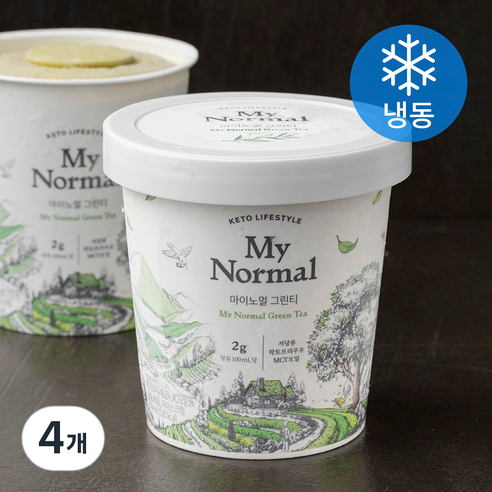마이노멀 그린티 아이스크림 (냉동), 474ml, 1개입, 4개