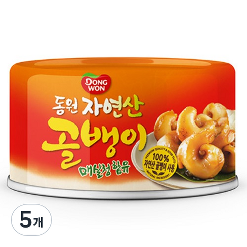 동원 자연산 매실청 골뱅이, 5개, 140g
