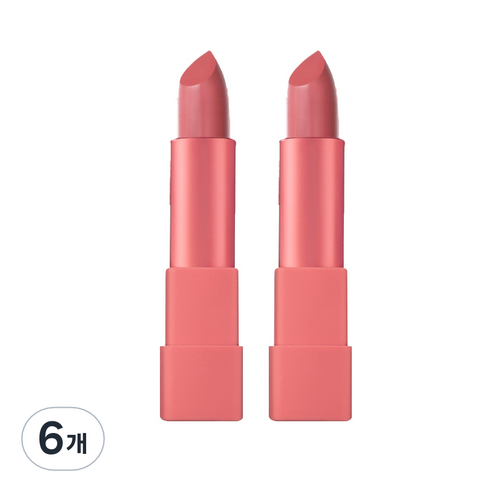 맥퀸뉴욕 에어키스 립스틱 3.5g, 3 시크한거보송, 6개