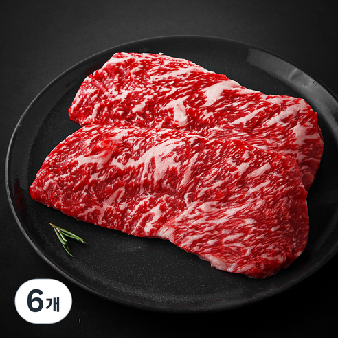 한우맘 한우 채끝 1등급 구이용 (냉장), 200g, 6개