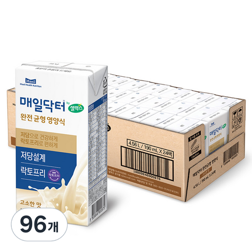 매일닥터 by셀렉스 완전균형영양식 고소한 맛, 190ml, 96개