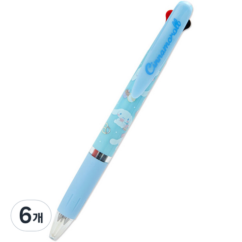 제트스트림 산리오 3색 볼펜 0.5mm, 시나모롤, 6개