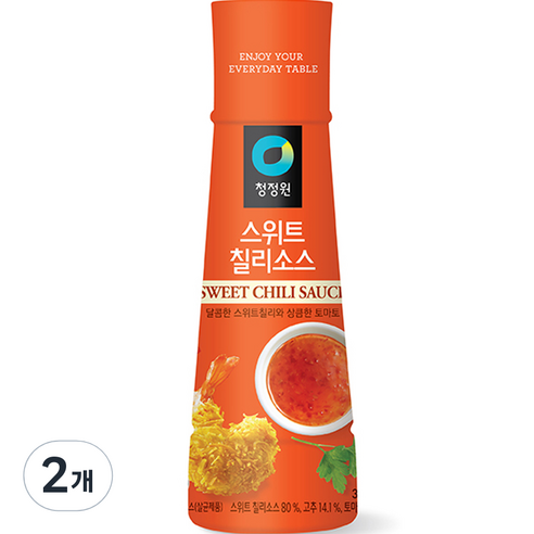 청정원 스위트 칠리소스, 365g, 2개