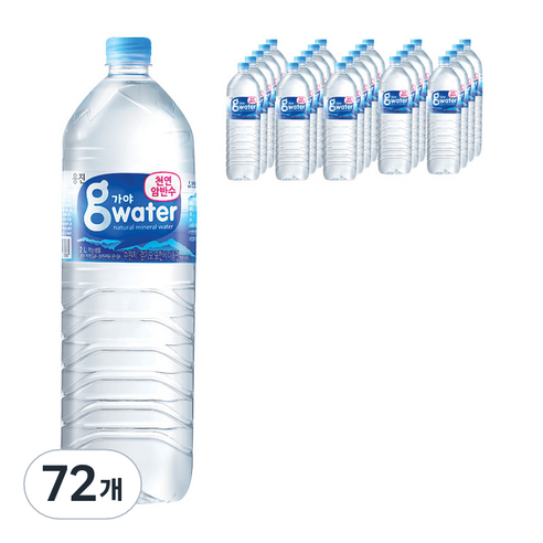 웅진식품 가야g워터, 72개, 2L