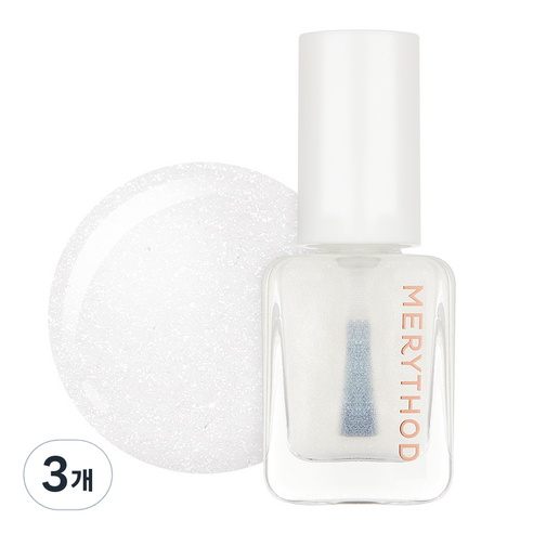 메리쏘드 릴엣지 네일 탑코트 7ml, 01 쉬머 탑코트, 3개