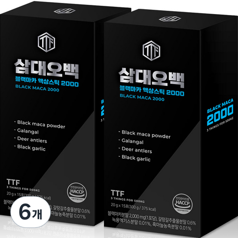 삼대오백 블랙 마카 2000 액상스틱, 300g, 6개