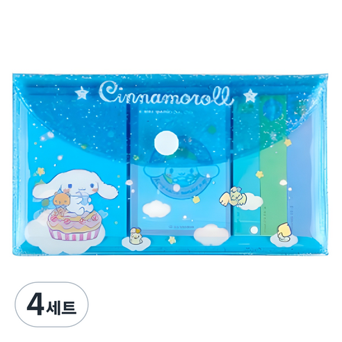 PINKMANGO 산리오 포켓 메모지 세트, 랜덤발송, 4세트