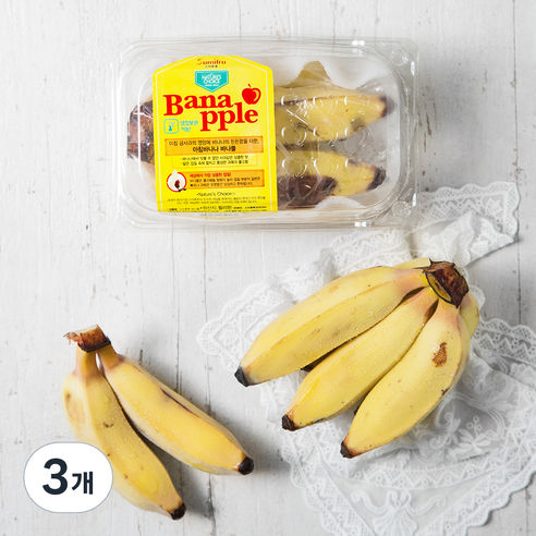 스미후루 바나플 바나나, 350g, 3개