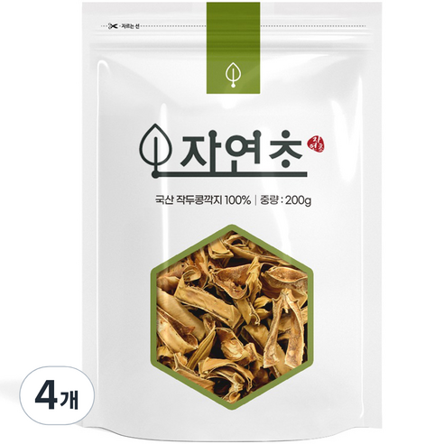 볶은 작두콩차 작두콩깍지차, 200g, 4개, 1개입