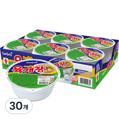 삼양 육개장 컵라면 트레이 86g, 30개