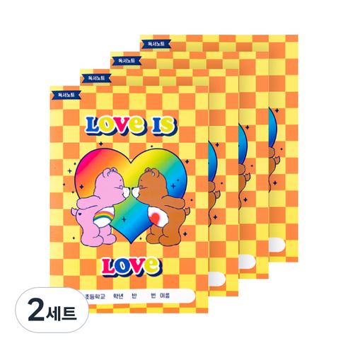 루카랩 케어베어 초등용 독서노트 4p 세트, 2세트, 체커보드