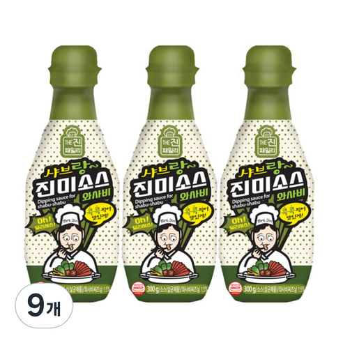 진미 소스 와사비, 300g, 9개