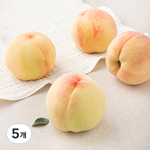 부드러운 백도 복숭아, 5개, 800g