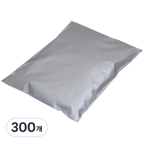 HDPE 접착 택배봉투 은색, 300개