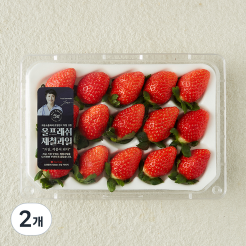 올프레쉬 GAP 인증 한단 금실딸기 대과, 330g, 2개