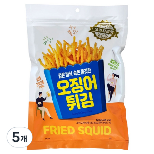 정화식품 오징어 튀김, 120g, 5개