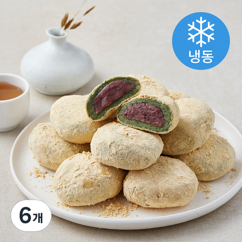 착한떡 콩쑥개떡 (냉동), 60g, 6개, 10개입
