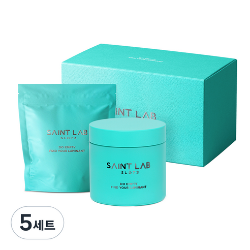 세인트랩073 루미넌트 민트 모공 토너 패드 70매 + 리필 70매 + 위생 캡 + 집게, 140g, 5세트
