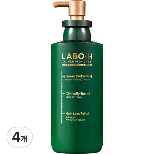 라보에이치 더프리미엄9 샴푸 시트러스 허벌향, 337ml, 4개