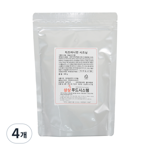 상상푸드 치즈어니언 시즈닝, 500g, 4개