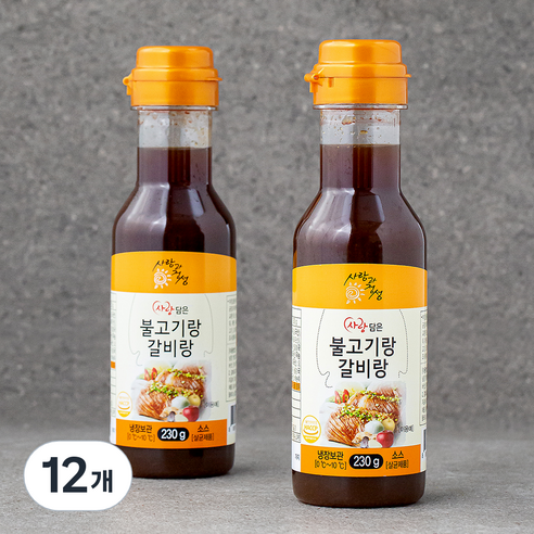 사랑과정성 사랑담은 불고기랑갈비랑, 230g, 12개