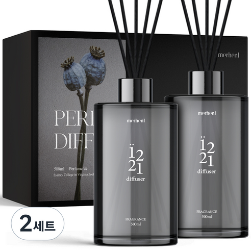 메르헨트 퍼퓸 드 디퓨저 2p + 리드스틱 10p, 시트리코, 1L, 2세트