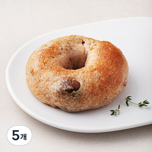 도제식빵 무화과 호두 베이글, 130g, 1개입, 5개