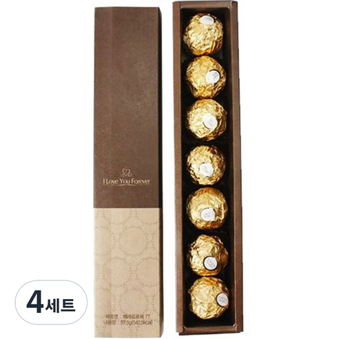 페레로로쉐 핸드메이드 포장 초콜릿 선물세트, 7p, 4세트