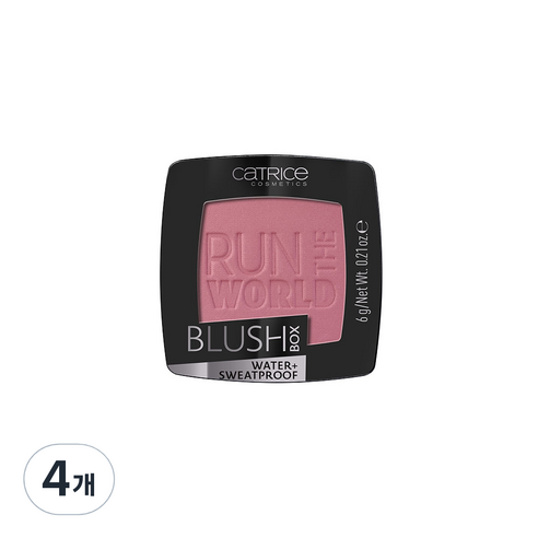 캐트리스 매트 글로우치크 블러쉬 박스 6g, 040호 베리, 4개