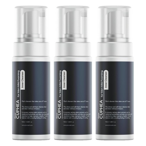 디어쿠페아 포 맨 마일드 포밍 이너 클렌저, 150ml, 3개