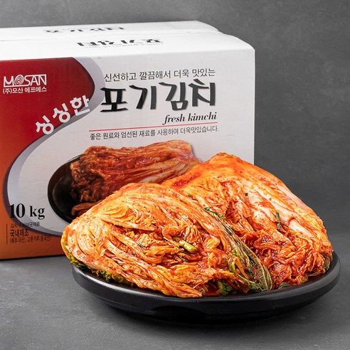 모산 갓담은 배추포기김치, 10kg, 1개