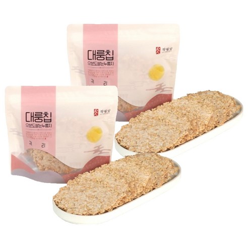 작월담 대룽칩 귀리 누룽지, 180g, 2개