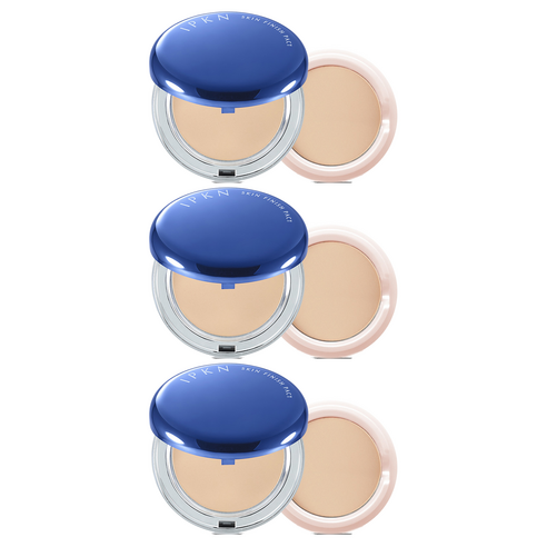 입큰 스킨 피니쉬 팩트 파우더 본품 14g + 리필 11g, 21호 누드베이지, 3개