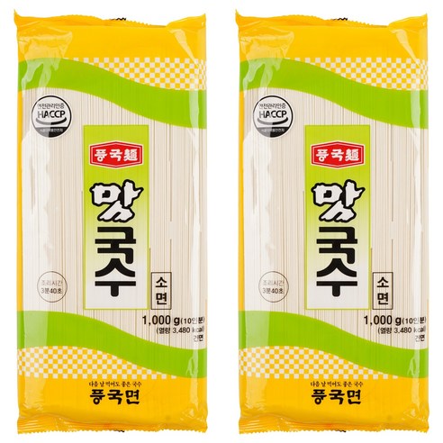 풍국면 맛국수 소면, 1kg, 2개