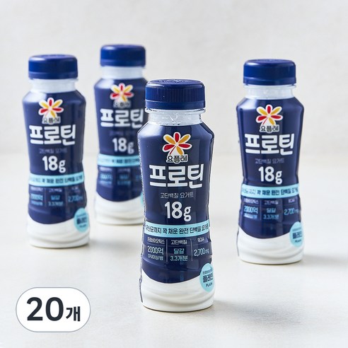 요플레 프로틴 플레인, 210ml, 4개입, 5개