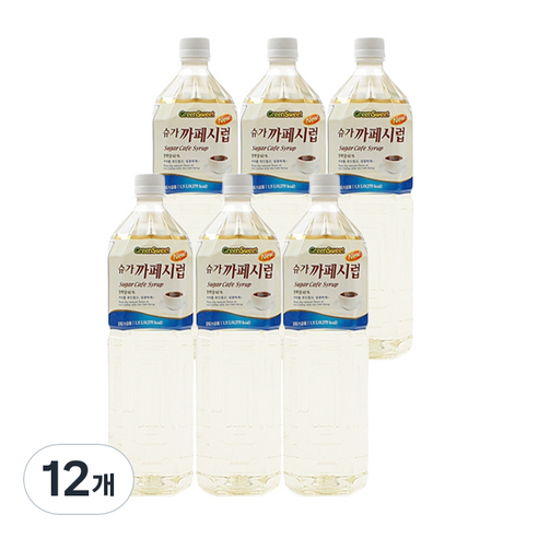 대상 슈가 카페시럽, 1.5L, 12개